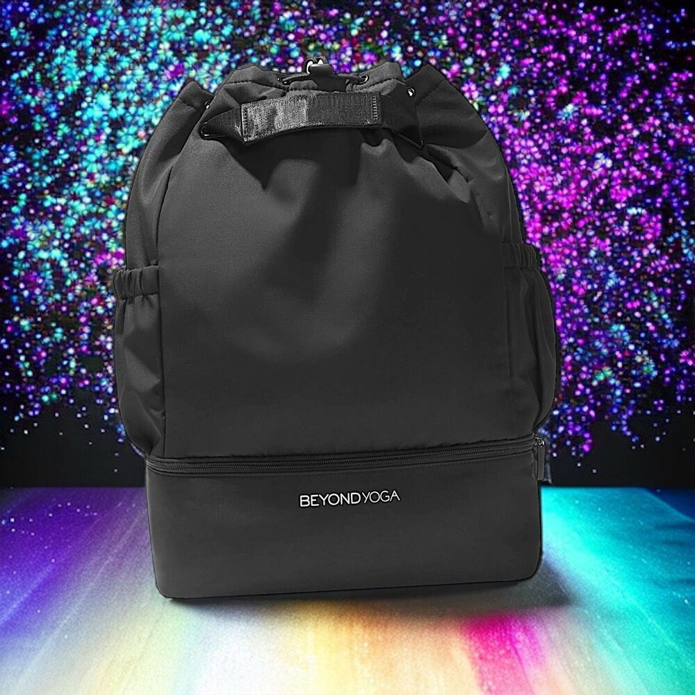 Beyond Yoga Convertible Gym Bag Backpack In Black New With Tags MSRP $80